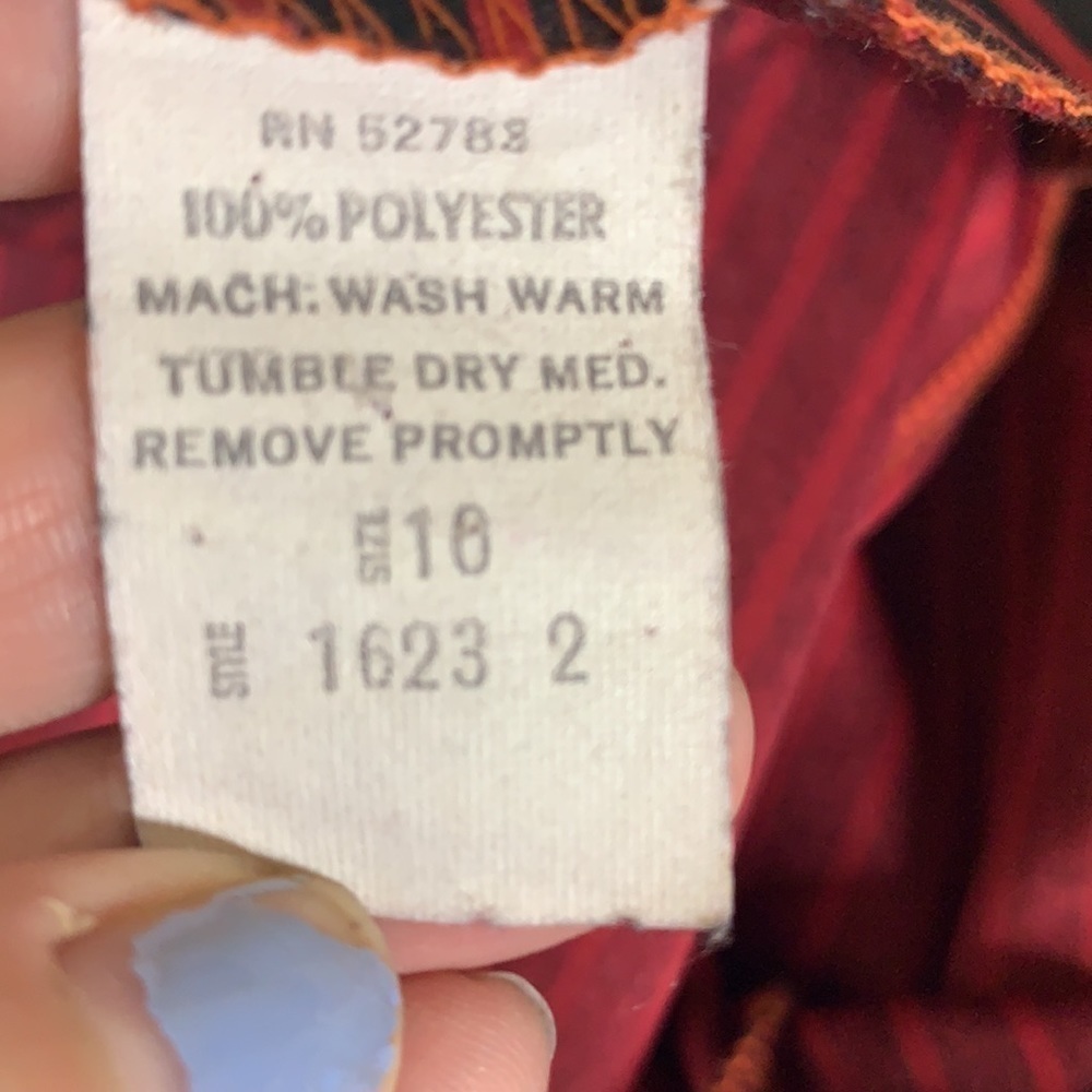 Vintage  pinstripe neck scarf dress - Picture 12 of 12